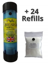 top band black - pva mesh 125 metres