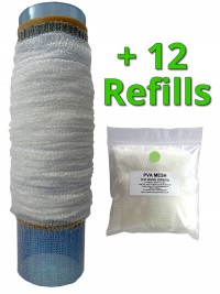 60 Metres of PVA Mesh - 1x 5 Metres on a Tube + 11 Refills 

