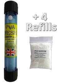 25 metres of pva mesh - 1x 5 metres on a tube in a tube + 4 refills
